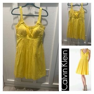 Adorable Calvin Klein Sunlit‎ Yellow Dress